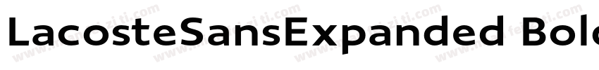 LacosteSansExpanded Bold字体转换